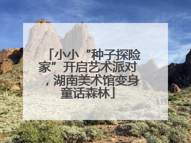 小小“种子探险家”开启艺术派对，湖南美术馆变身童话森林
