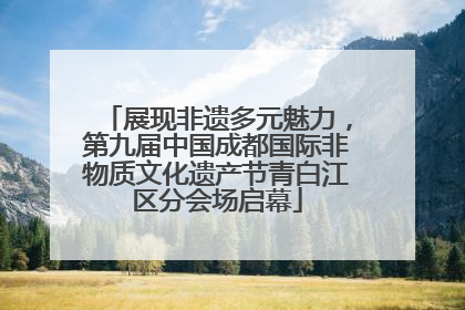 展现非遗多元魅力，第九届中国成都国际非物质文化遗产节青白江区分会场启幕