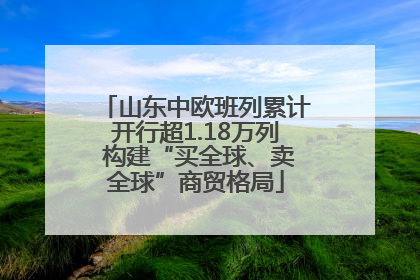 山东中欧班列累计开行超1.18万列 构建“买全球、卖全球”商贸格局