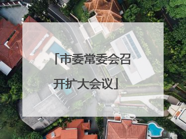市委常委会召开扩大会议
