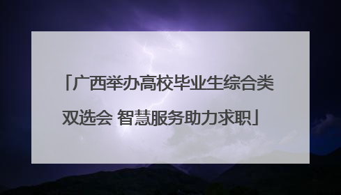 广西举办高校毕业生综合类双选会 智慧服务助力求职