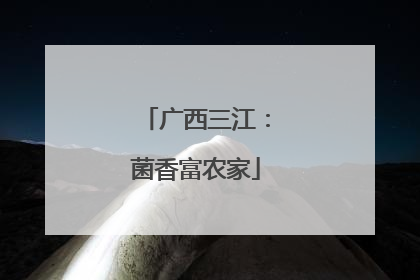 广西三江：菌香富农家