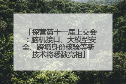 探营第十一届上交会：脑机接口、大模型安全、跨境身份核验等新技术将悉数亮相