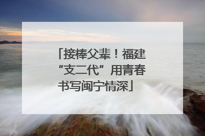 接棒父辈！福建“支二代”用青春书写闽宁情深