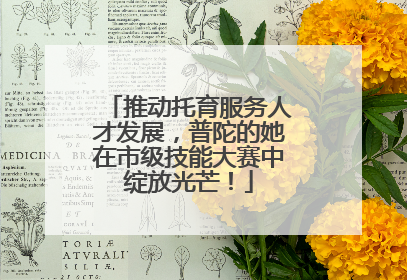 推动托育服务人才发展，普陀的她在市级技能大赛中绽放光芒！