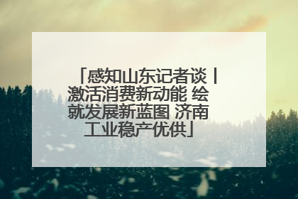 感知山东记者谈丨激活消费新动能 绘就发展新蓝图 济南工业稳产优供