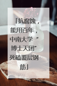 抗腐蚀，能用百年，中南大学“博士天团”死磕覆层钢筋