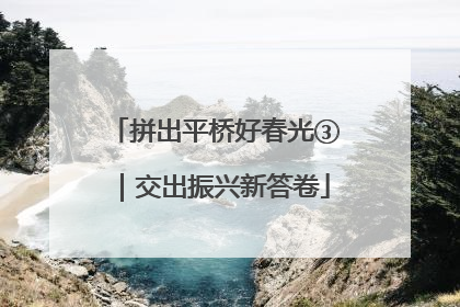 拼出平桥好春光③｜交出振兴新答卷