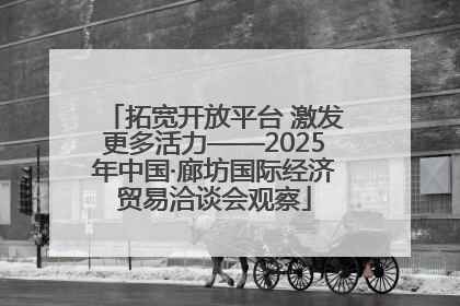 拓宽开放平台 激发更多活力——2025年中国·廊坊国际经济贸易洽谈会观察