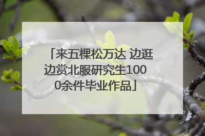 来五棵松万达 边逛边赏北服研究生1000余件毕业作品