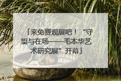 来免费观展吧！“守望与在场——毛本华艺术研究展”开幕