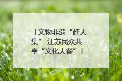 文物非遗“赶大集” 江苏民众共享“文化大餐”
