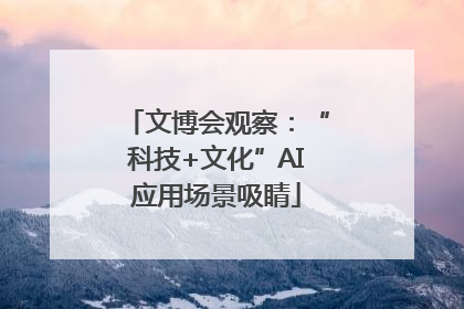 文博会观察：“科技+文化”AI应用场景吸睛