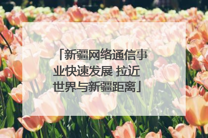 新疆网络通信事业快速发展 拉近世界与新疆距离