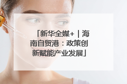 新华全媒+｜海南自贸港：政策创新赋能产业发展