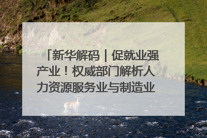新华解码｜促就业强产业！权威部门解析人力资源服务业与制造业融合发展试点