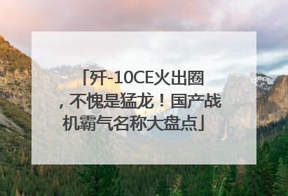 歼-10CE火出圈，不愧是猛龙！国产战机霸气名称大盘点