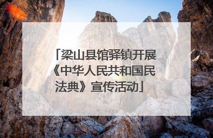 梁山县馆驿镇开展《中华人民共和国民法典》宣传活动