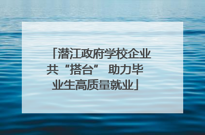 潜江政府学校企业共“搭台” 助力毕业生高质量就业