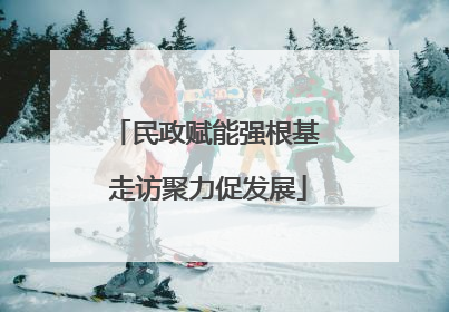 民政赋能强根基 走访聚力促发展