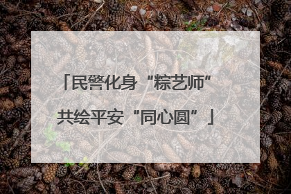 民警化身“粽艺师” 共绘平安“同心圆”