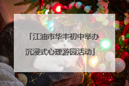 江油市华丰初中举办沉浸式心理游园活动