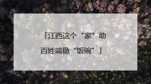 江西这个“家”助百姓端稳“饭碗”