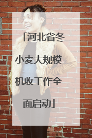 河北省冬小麦大规模机收工作全面启动
