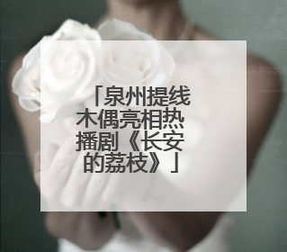泉州提线木偶亮相热播剧《长安的荔枝》