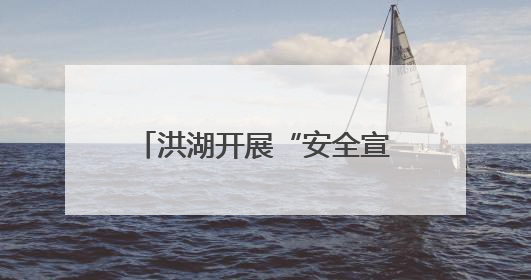 洪湖开展“安全宣传咨询日”活动