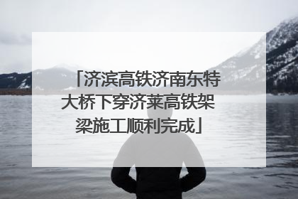 济滨高铁济南东特大桥下穿济莱高铁架梁施工顺利完成