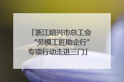 浙江绍兴市总工会“劳模工匠助企行”专项行动走进三门