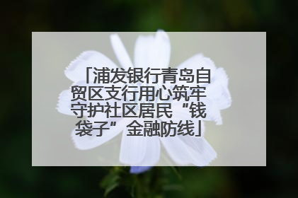 浦发银行青岛自贸区支行用心筑牢守护社区居民“钱袋子”金融防线