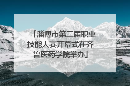 淄博市第二届职业技能大赛开幕式在齐鲁医药学院举办