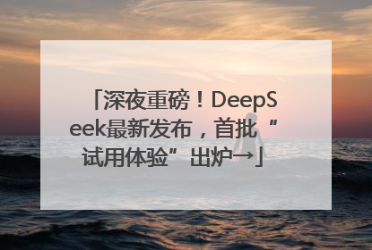 深夜重磅！DeepSeek最新发布，首批“试用体验”出炉→