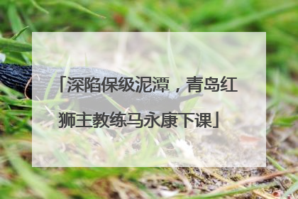 深陷保级泥潭，青岛红狮主教练马永康下课
