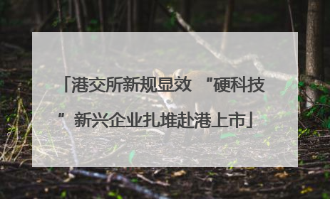 港交所新规显效 “硬科技”新兴企业扎堆赴港上市