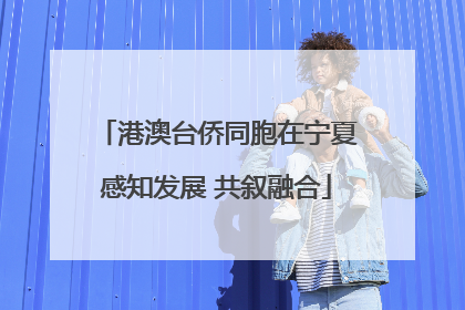 港澳台侨同胞在宁夏感知发展 共叙融合