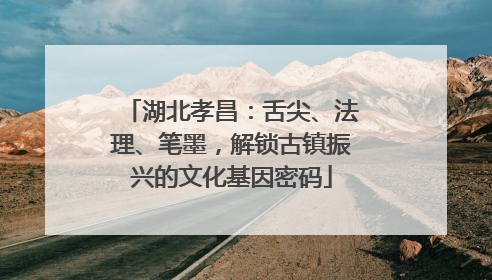 湖北孝昌：舌尖、法理、笔墨，解锁古镇振兴的文化基因密码