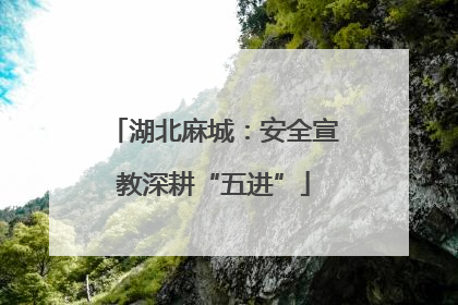 湖北麻城：安全宣教深耕“五进”