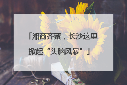 湘商齐聚，长沙这里掀起“头脑风暴”