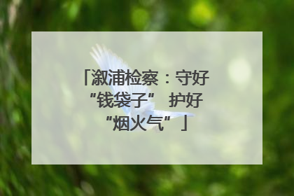 溆浦检察：守好“钱袋子” 护好“烟火气”