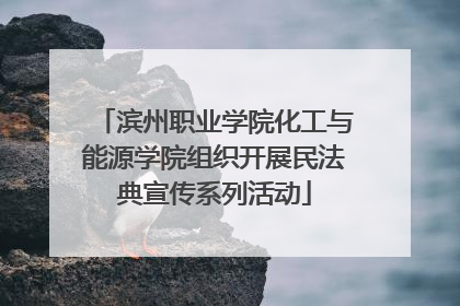 滨州职业学院化工与能源学院组织开展民法典宣传系列活动