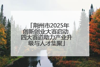 荆州市2025年创新创业大赛启动 四大赛道助力产业升级与人才集聚