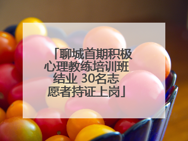 聊城首期积极心理教练培训班结业 30名志愿者持证上岗