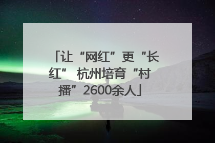 让“网红”更“长红” 杭州培育“村播”2600余人