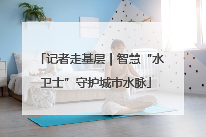 记者走基层｜智慧“水卫士”守护城市水脉