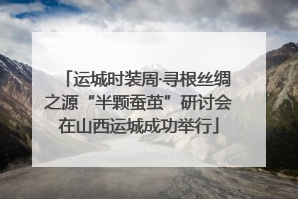 运城时装周·寻根丝绸之源“半颗蚕茧”研讨会在山西运城成功举行