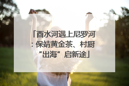 酉水河遇上尼罗河：保靖黄金茶、村厨“出海”启新途