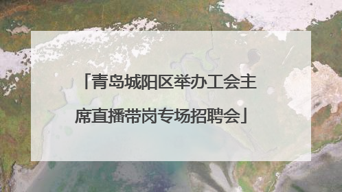 青岛城阳区举办工会主席直播带岗专场招聘会